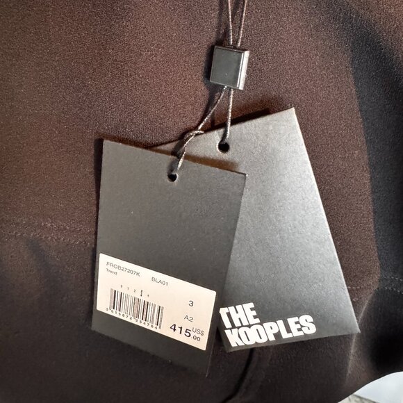 The Kooples - Marta belted velvet trim dress - Picture 7 of 11